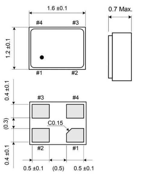 ECS 1612MV Multi-Volt Crystal Oscillators